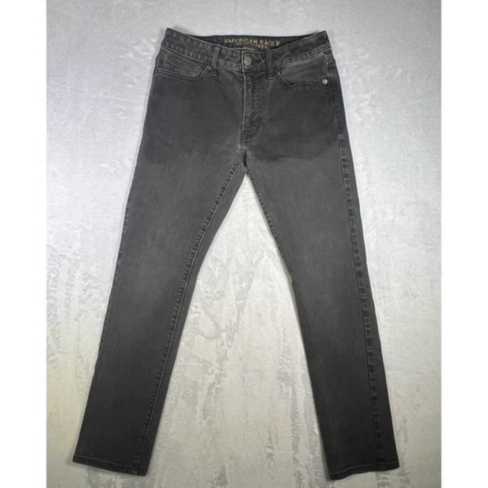 American Eagle‎ Women’s Extreme Flex Jeans Size 29x30 Slim Fit Faded Black Denim